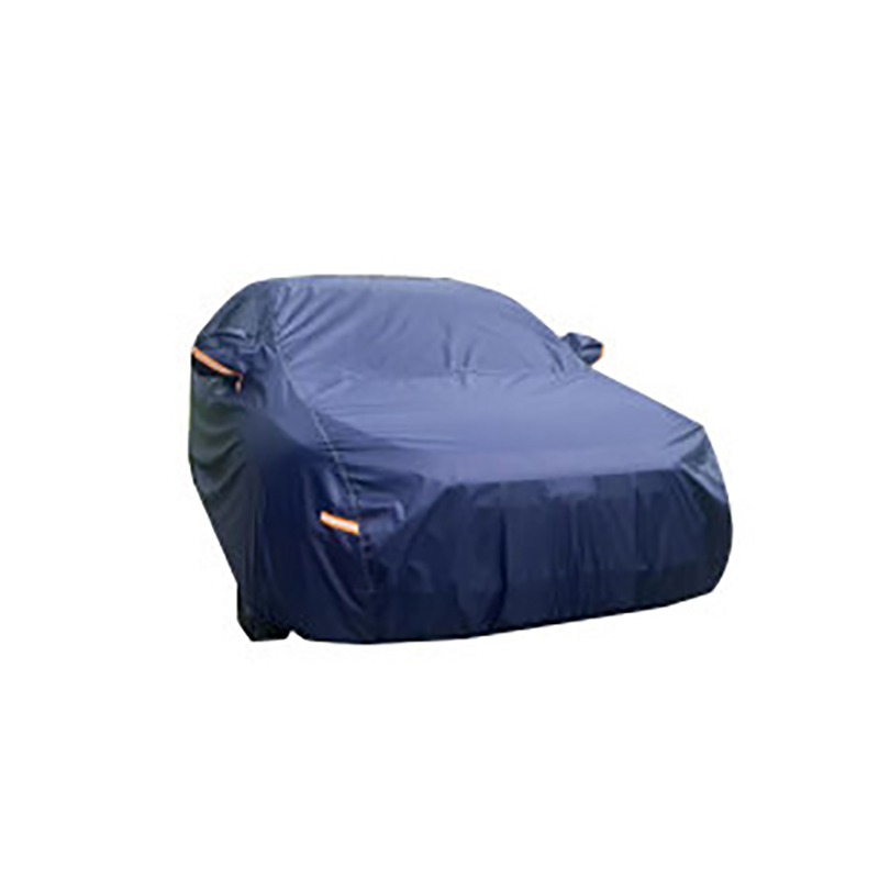 Protezione solare in tessuto oxford ispessito blu navy e copertura completa per auto antipioggia