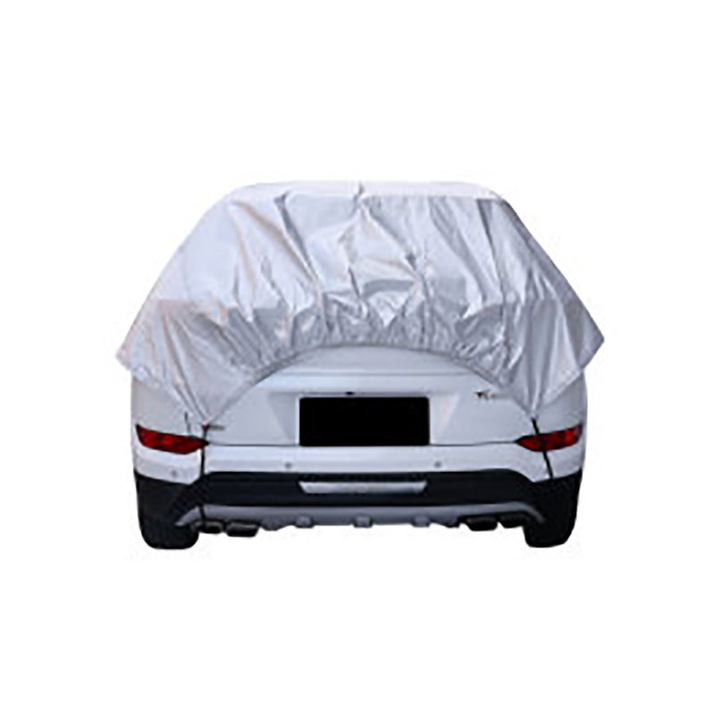 Mezza copertura per auto in morbida pellicola di alluminio color argento