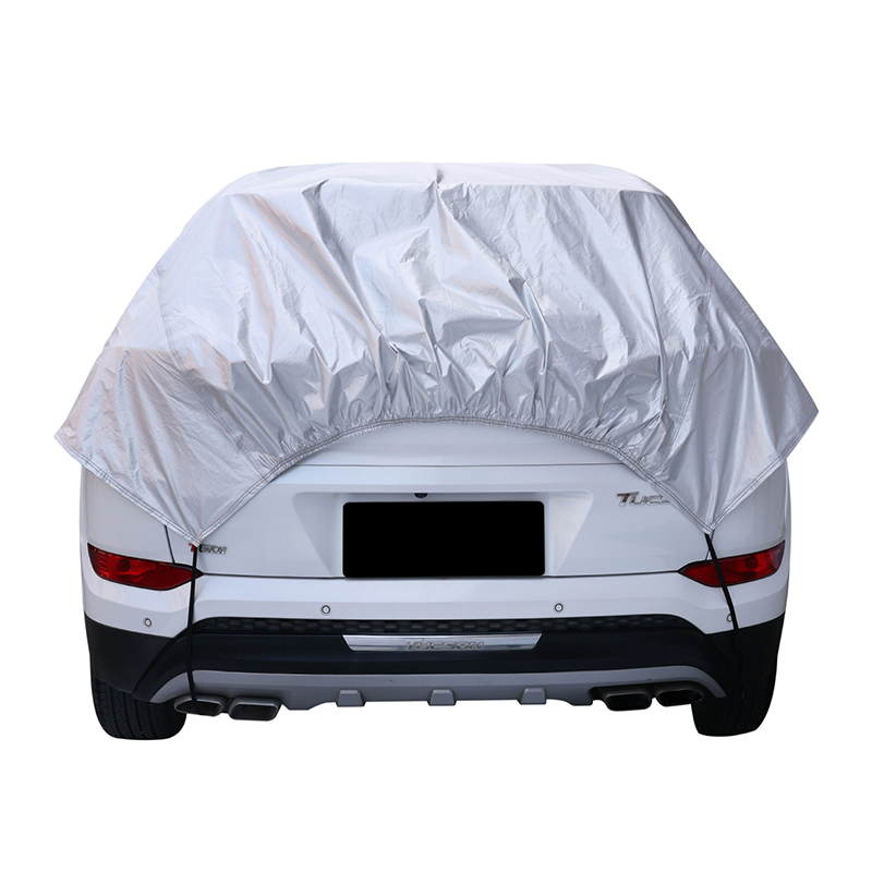 La mezza copertura per auto in taffetà di poliestere protegge il parabrezza e il tetto